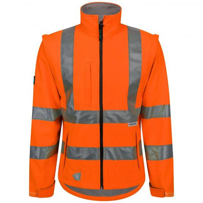 Warnschutz-Softshelljacke, neonorange