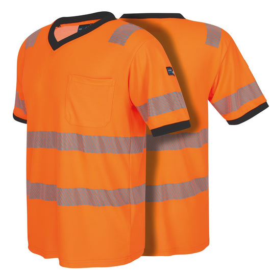 Warnschutz T-Shirt, neonorange, mit UV-Schutz