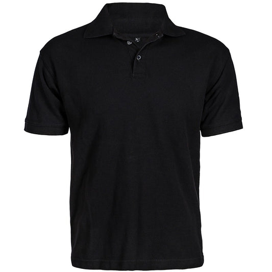 Polo-Shirt, 100 % Baumwolle, schwarz